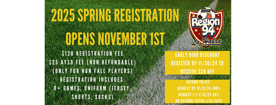 Spring Registration Opens Nov 1